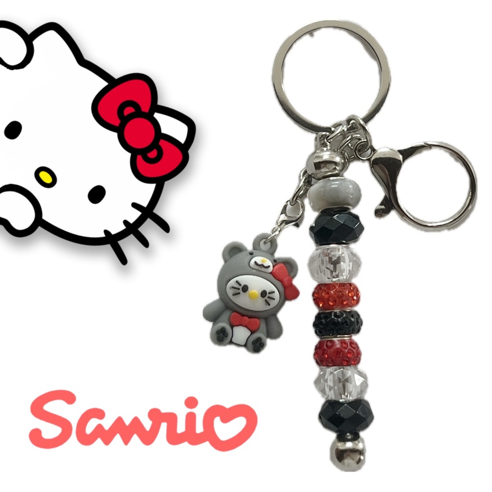 Sanrio Gray and Red Keychain